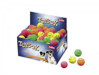 67238 NOBBY Foam rubber Smiley balls assorted 4,7 cm -  - PetsOffice