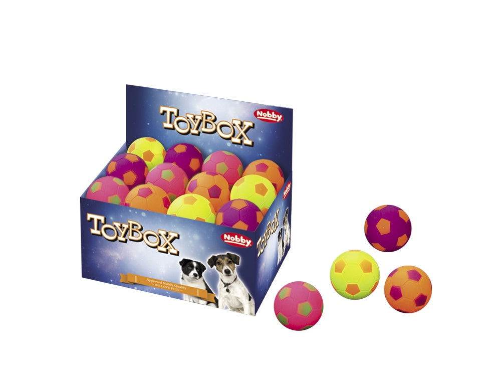 67243 NOBBY Foam rubber football assorted 5,7 cm -  - PetsOffice