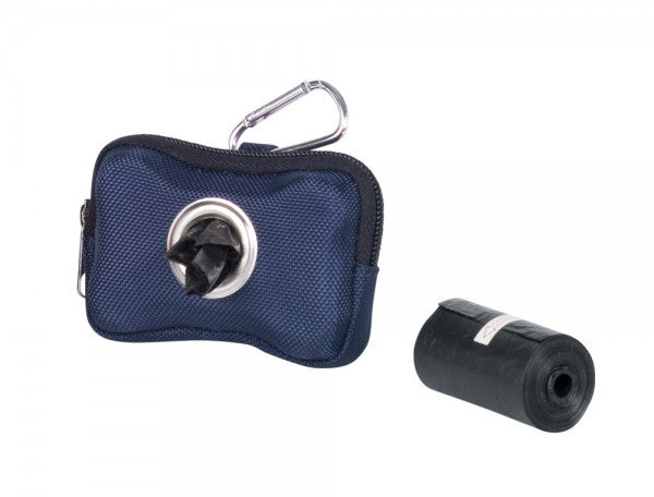 67366 NOBBY TidyUp Poop bag dispenser "HARDY" blue, 10 x 3 x 7 cm incl. 2 rolls with 15 bags -  - PetsOffice