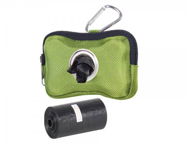 67367 NOBBY TidyUp Poop bag dispenser "HARDY" green, 10 x 3 x 7 cm incl. 2 rolls with 15 bags -  - PetsOffice