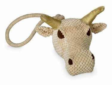 67400 NOBBY Plush Buffalo head with rope -  - PetsOffice