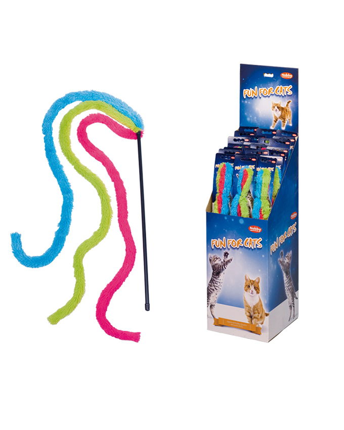 67488 NOBBY Rod with toy "RAINBOW" -  - PetsOffice