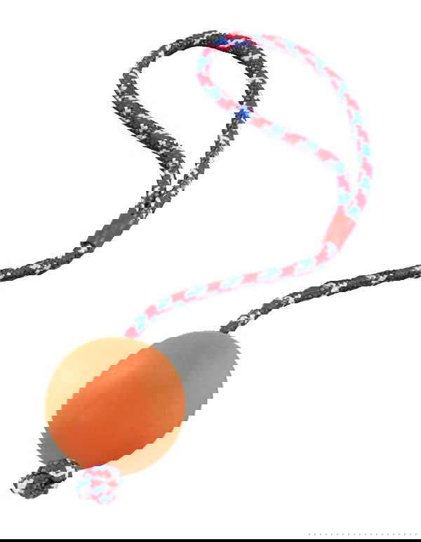 69005 NOBBY Rubber ball with rope -  - PetsOffice