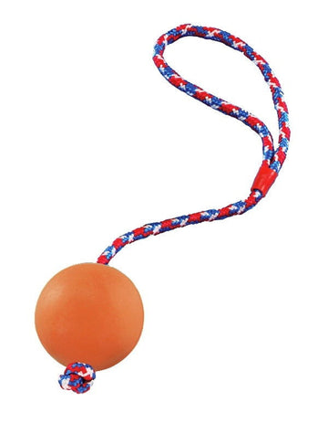 69005 NOBBY Rubber ball with rope -  - PetsOffice