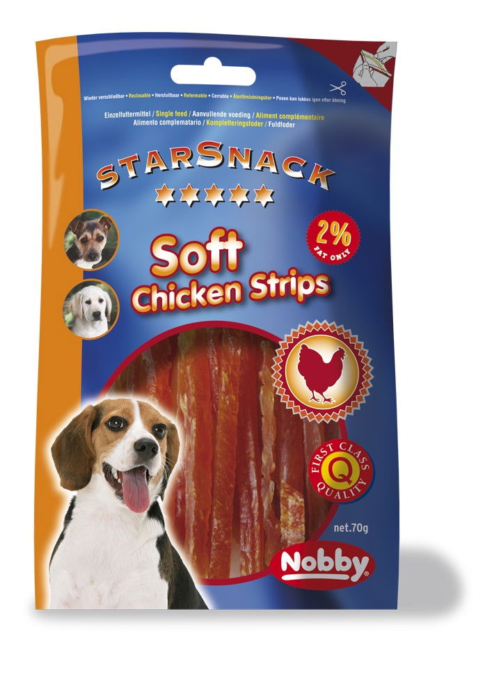 70011 NOBBY StarSnack Soft Chicken Strip 70g -  - PetsOffice