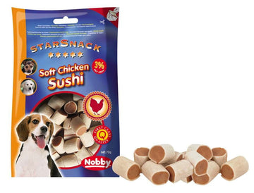 70067 NOBBY StarSnack Soft Chicken Sushi 70g -  - PetsOffice