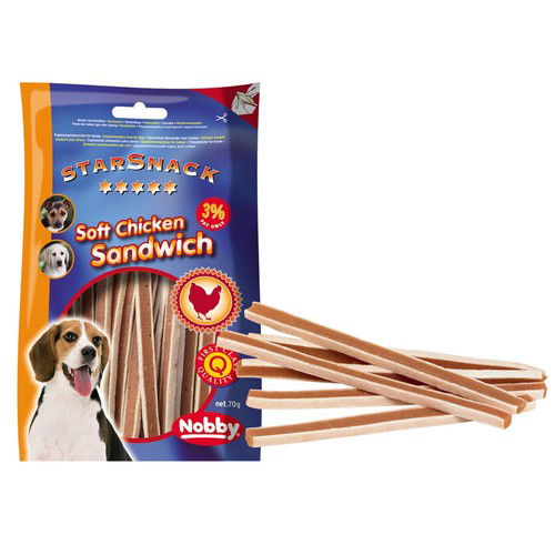 70068 NOBBY StarSnack Soft Chicken Sandwich 70g -  - PetsOffice