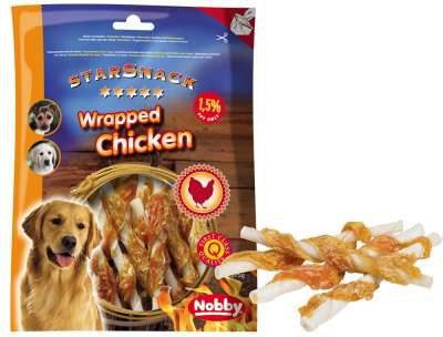70069 NOBBY StarSnack Barbecue Wrapped Chicken  375g -  - PetsOffice