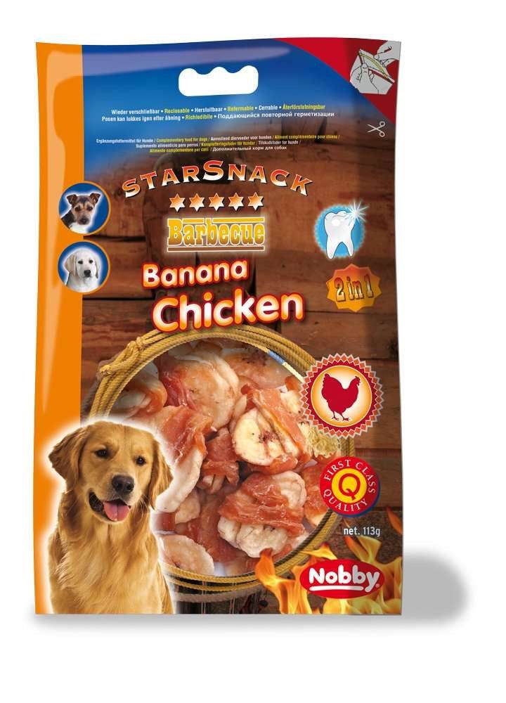 70096 NOBBY StarSnack Barbecue Banana Chicken  113g -  - PetsOffice