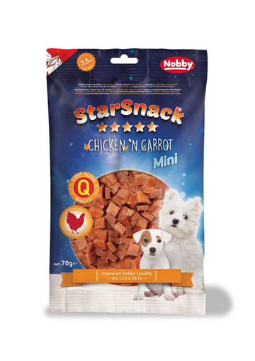 70143 NOBBY StarSnack MINI Chicken`n Carrot  70g -  - PetsOffice