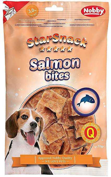 70145 NOBBY STARSNACK Salmon Bites 70 g -  - PetsOffice