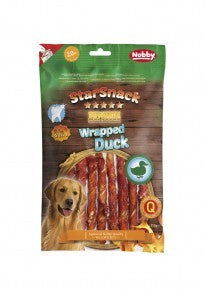 70166 NOBBY StarSnack Barbecue "Wrapped Duck" 113g -  - PetsOffice
