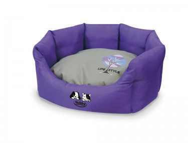70746 NOBBY Comfort bed oval "CHUMA" purple l x w x h: 45 x 40 x 19 cm -  - PetsOffice