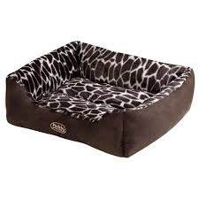70847 NOBBY Comfort bed "KETO" suede brown w/ plush l x w x h: 65 x 60 x 20 cm -  - PetsOffice