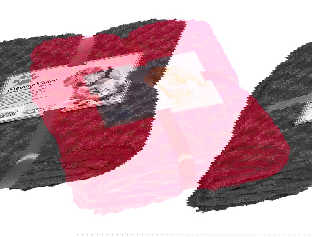 70981-40 NOBBY Fleece Plaid "SUPER SOFT" red M 100 x 150 cm -  - PetsOffice
