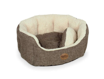 71748 NOBBY Comfort bed oval "ALBA" brown l x w x h: 45 x 40 x 19 cm