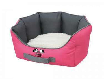 71889 NOBBY Comfort bed oval "BASMA" red l x w x h: 65 x 57 x 22 cm -  - PetsOffice