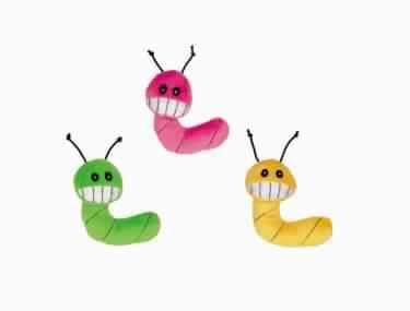 71937 NOBBY Plush worm with catnip assorted 8 cm -  - PetsOffice