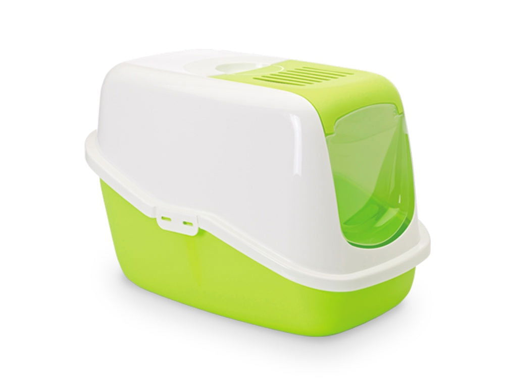 72063 Cat Toilet "NESTOR" light green / white 56 x 39 x 38,5 cm -  - PetsOffice