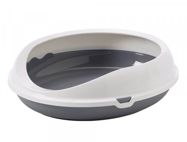 72122 NOBBY Cat toilet "Figaro" grey-white 55x48,5x15,5cm