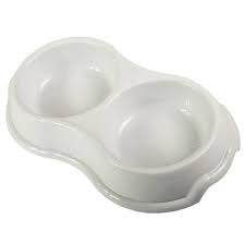 72696-02 NOBBY Feed and water White bowl 2 x 800 ml -  - PetsOffice