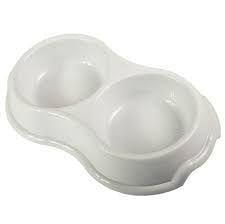 72696-02 NOBBY Feed and water White bowl 2 x 800 ml -  - PetsOffice
