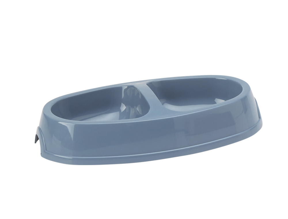 72761 NOBBY Double bowl "Picnic" 2x150 ml / 261 / 2 x 150 ml -  - PetsOffice