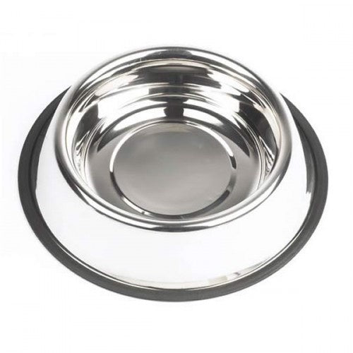 72816 NOBBY Stainless steel bowl, anti slip 0,95 l / Ø 23,0 c -  - PetsOffice