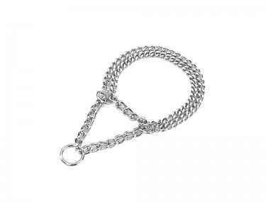 73032 NOBBY Chains choker, two rows, chrome -  - PetsOffice