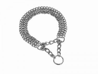 73037 NOBBY Chains choker, three rows, chrome -  - PetsOffice