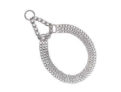 73043 NOBBY Chains choker, three rows, chrome l: 65 cm; Ø 2,0 mm -  - PetsOffice