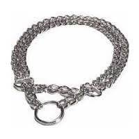 73044 NOBBY Chains choker, two rows, chrome -  - PetsOffice
