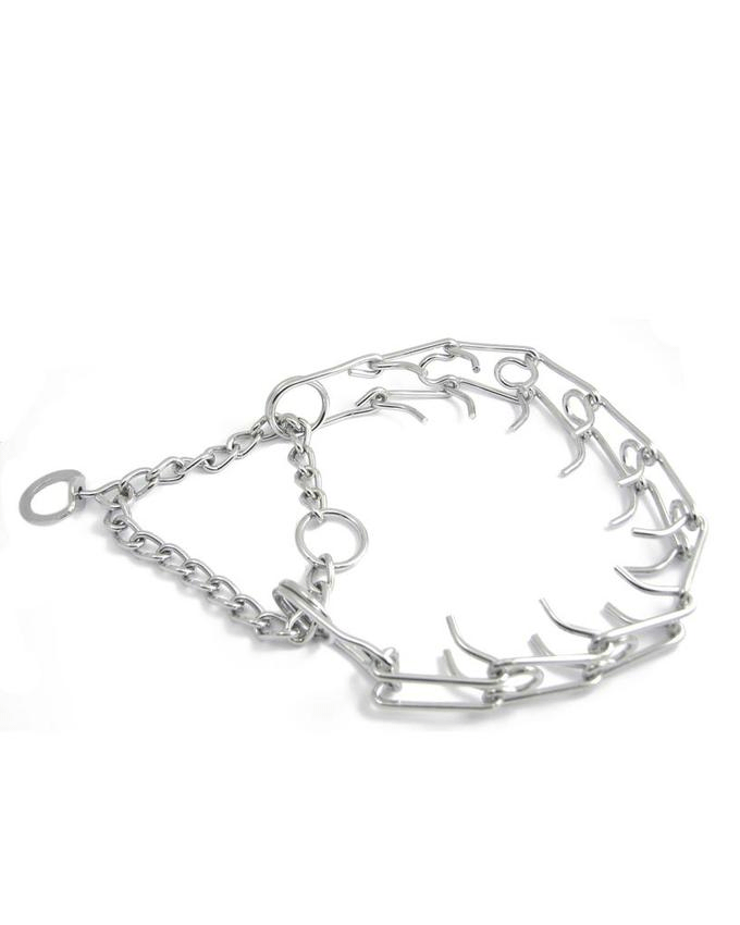73054 NOBBY Spike choker with buckle, chrome 52cm-3.2mm -  - PetsOffice