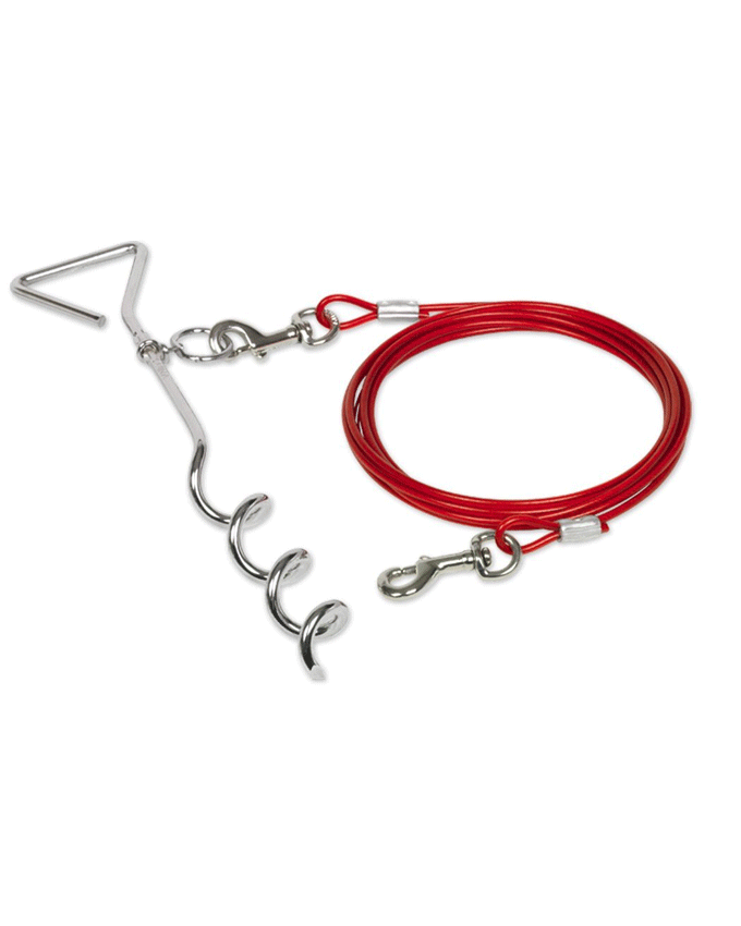 73061 NOBBY Spiral stake with cable 4.5 m / 635 -  - PetsOffice