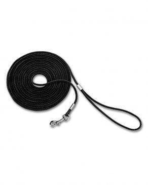 73244 NOBBY Tracking leash round black l: 15 m; w: 5 mm / 15 m -  - PetsOffice
