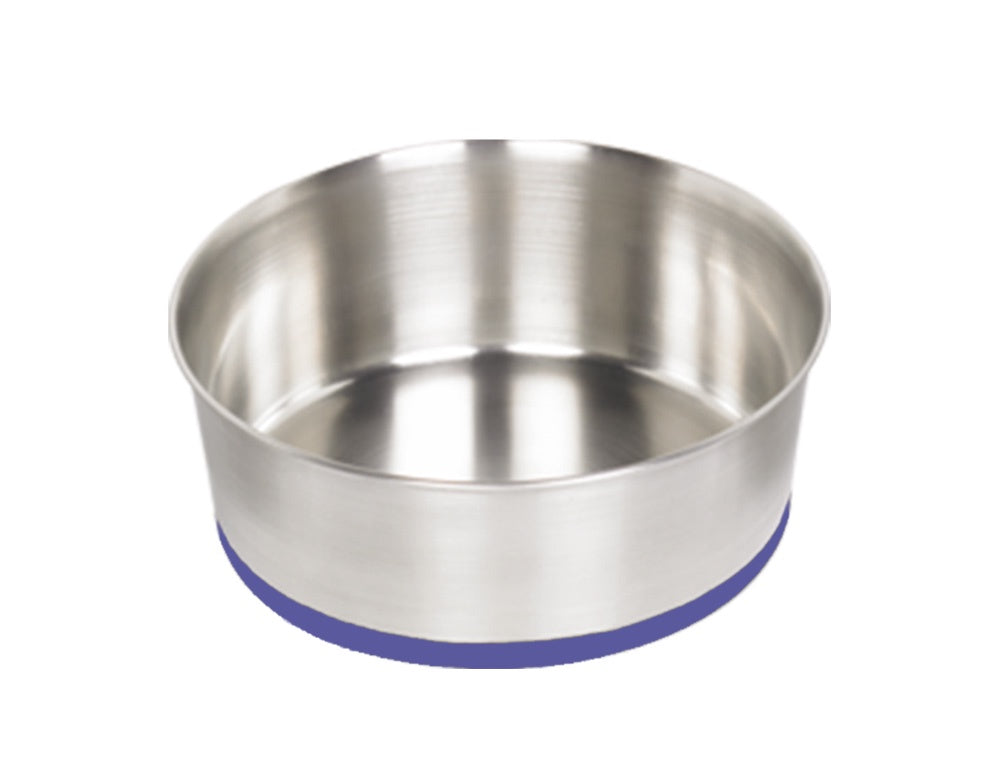 73275 NOBBY Dog Stainless steel bowl HEAVY, anti slip  27,0 cm 3,90 ltr -  - PetsOffice