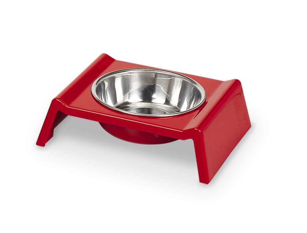 73314-01 NOBBY Melamine dog bowl "MISTER" red 350 ml -  - PetsOffice