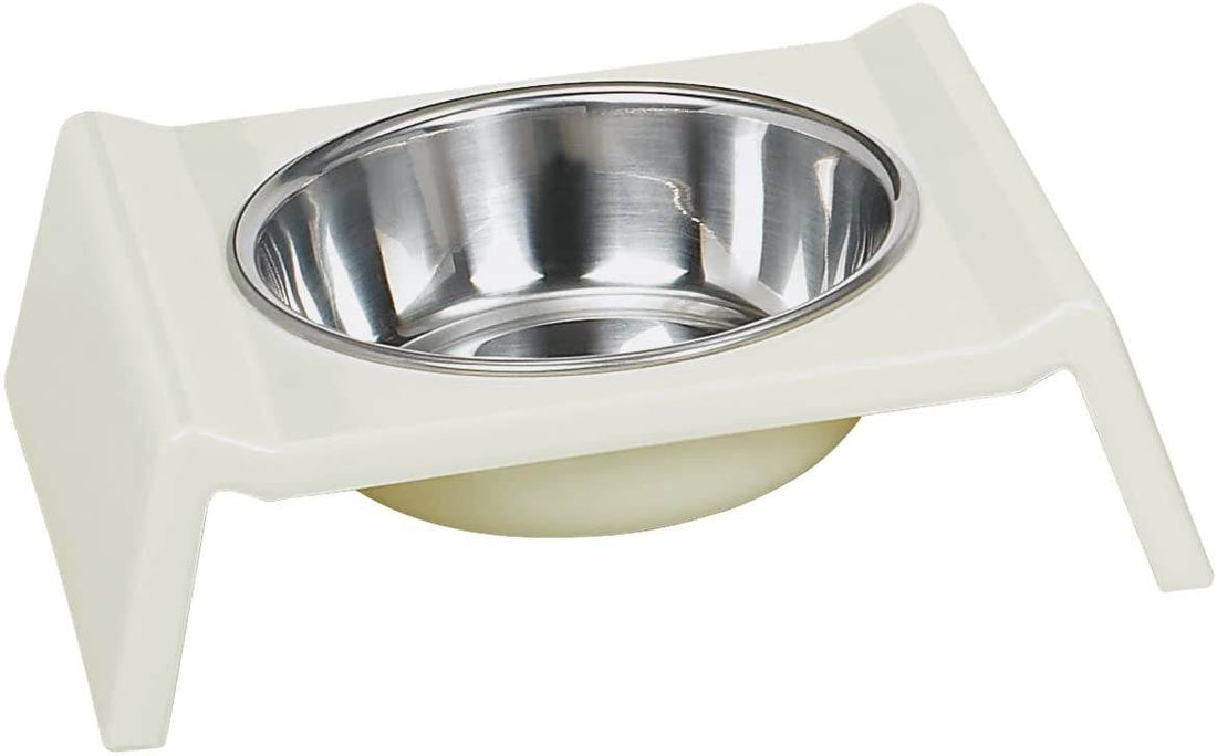 73314-02 NOBBY Melamine dog bowl "MISTER" white 350 ml -  - PetsOffice