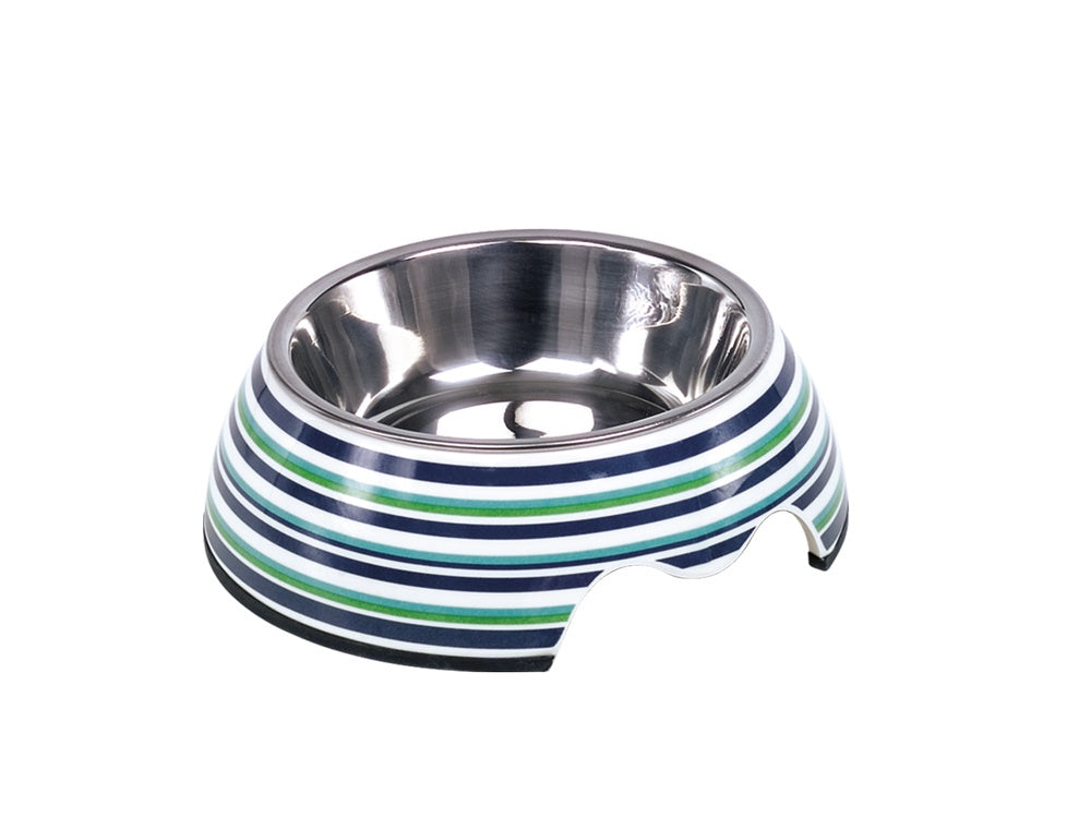 73330 NOBBY Dog Melamine bowl "STRIPE"  S: 14 x 4,5 cm, 160 ml -  - PetsOffice