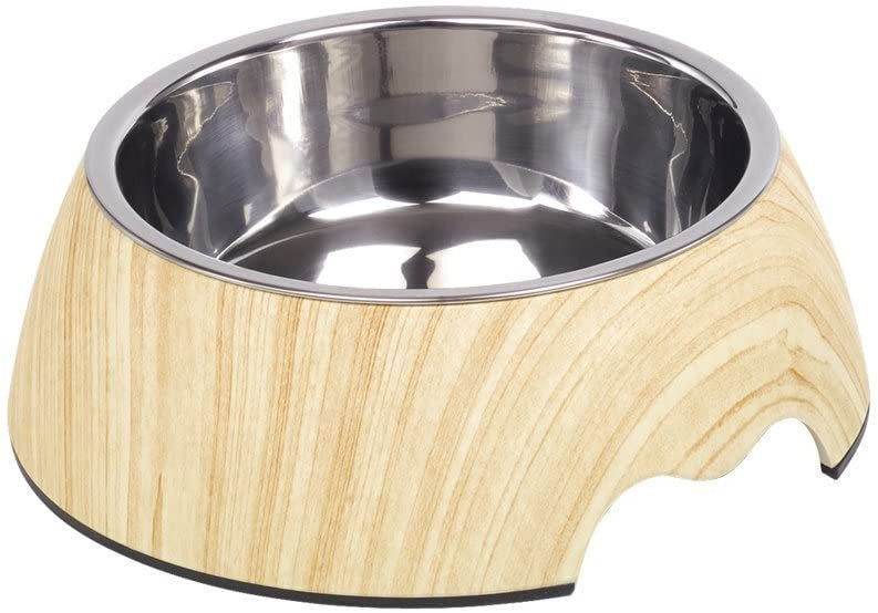 73344 NOBBY Dog Melamine bowl "LIGHT WOOD"  L: 22 x 7,5 cm, 700 ml -  - PetsOffice