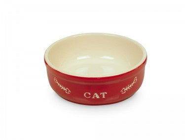 73350 NOBBY Cat ceramic dish "CAT" -  - PetsOffice