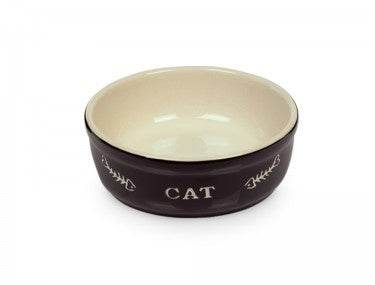 73351 NOBBY Cat ceramic dish "CAT" -  - PetsOffice