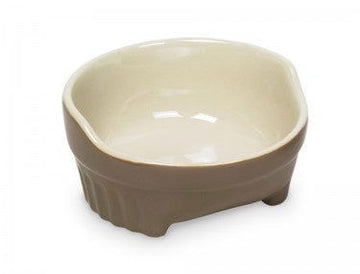 73440 NOBBY Dog ceramic bowl "STYLE" grey / beige Ø14,5 X 6,5 cm -  - PetsOffice