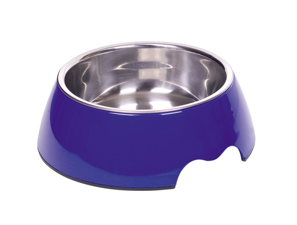 73481-05 NOBBY Dog Melamine bowl "NOBLY" blue S: 14 x 4,5 cm, 160 ml -  - PetsOffice