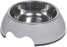 73481-17 NOBBY Dog Melamine bowl "NOBLY" lightgrey S: 14 x 4,5 cm, 160 ml -  - PetsOffice