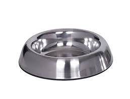 73494 NOBBY Dog Stainless steel bowl "SATIN",  anti slip, 480ml -  - PetsOffice