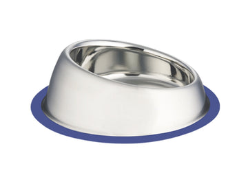 73516 NOBBY Stainless steel bowl SLOPE, anti slip  0,95 L 18,0 cm -  - PetsOffice