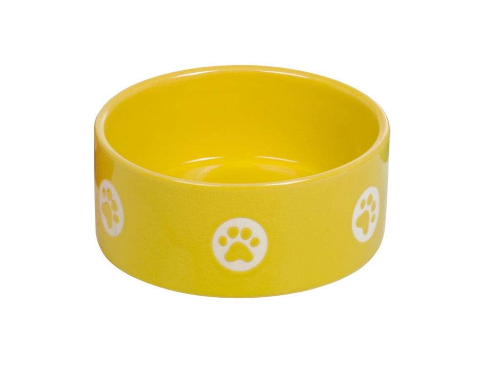 73622 NOBBY Ceramic bowl "TASSU" yellow Ø 15,0 X 6,0 cm -  - PetsOffice