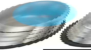 73647 NOBBY Dog Stainless steel bowl ROYAL STRIPE, anti slip lightblue 1,70 L 29,0 cm -  - PetsOffice
