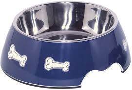 73665 NOBBY Melamine bowl "Bone" blue L: 22 x 7,5 cm, 700 ml